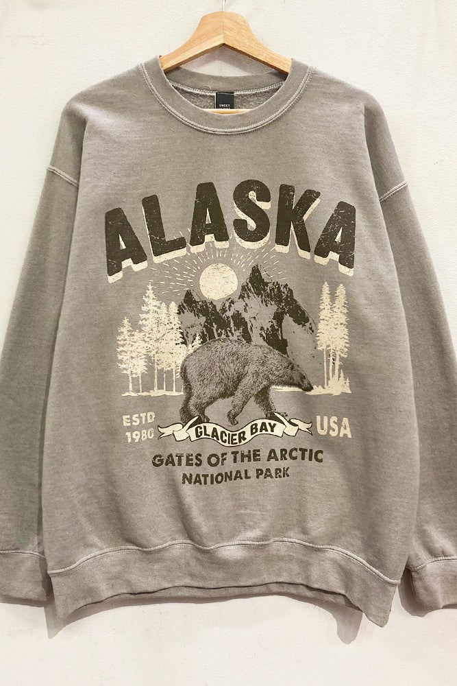Alaska Glacier Bay Pullover Sweatshirt – Thread + Vine Boutique