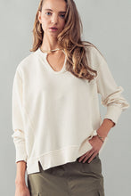 Load image into Gallery viewer, Mya V-Neck Reverse Seam Riknit Top