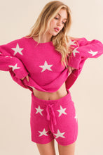 Load image into Gallery viewer, Aubrey Pink Soft Star Print Lounge Set