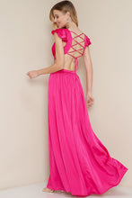 Load image into Gallery viewer, Emerson Cutout Satin Maxi Dress