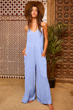 Load image into Gallery viewer, Lucy Wide Leg Ribbed V Neck Jumpsuit