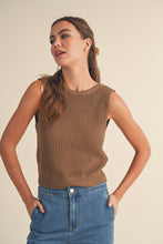 Load image into Gallery viewer, Camilla Twisted on Back Knit High Neck Top