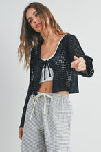 Load image into Gallery viewer, Ezra Knitted Long Sleeve Tie Front Cardigan