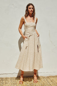 Birdie Dottie Circle Buckle Maxi Dress