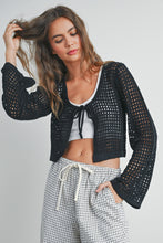 Load image into Gallery viewer, Ezra Knitted Long Sleeve Tie Front Cardigan