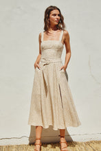 Load image into Gallery viewer, Birdie Dottie Circle Buckle Maxi Dress