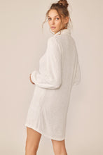 Load image into Gallery viewer, Khloe White Sequin Mini Shirt Dress