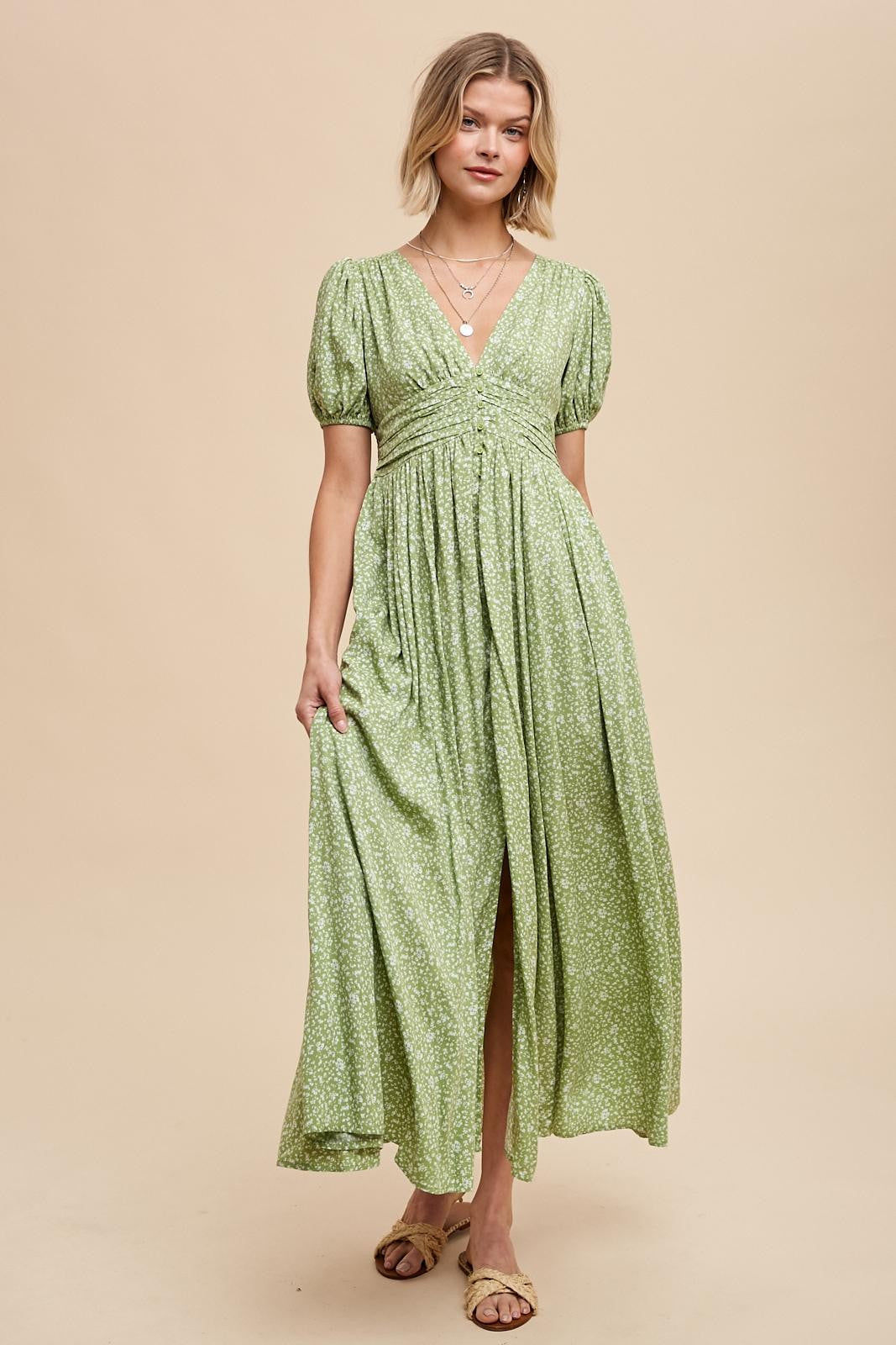 floral button maxi dress Samara Floral Button Down Maxi Dress Medium