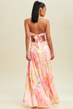 Load image into Gallery viewer, Hope Pastel Tie Back Halterneck Maxi Dress