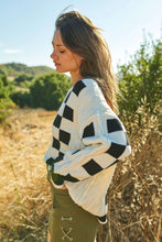 Load image into Gallery viewer, Gracie Casual Long Sleeve Checker Sweater