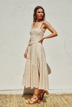 Load image into Gallery viewer, Birdie Dottie Circle Buckle Maxi Dress