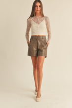 Load image into Gallery viewer, Mila Edgy Faux Leather Shorts