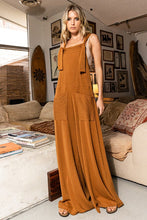 Load image into Gallery viewer, Elena Wide Leg Tie Strap Ribbed Jumpsuit