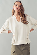 Load image into Gallery viewer, Mya V-Neck Reverse Seam Riknit Top