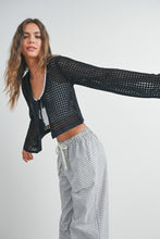Load image into Gallery viewer, Ezra Knitted Long Sleeve Tie Front Cardigan