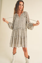 Load image into Gallery viewer, Raelynn Daisy Long Sleeve Flutter Dress