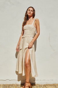 Birdie Dottie Circle Buckle Maxi Dress