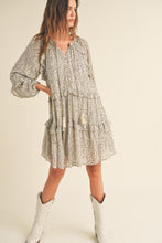 Load image into Gallery viewer, Raelynn Daisy Long Sleeve Flutter Dress