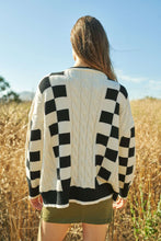 Load image into Gallery viewer, Gracie Casual Long Sleeve Checker Sweater