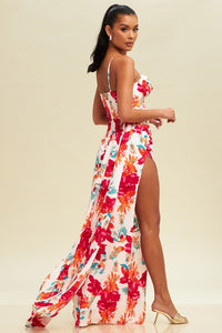 Havana Nights Floral Maxi Dress