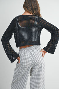 Ezra Knitted Long Sleeve Tie Front Cardigan