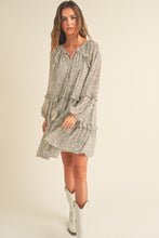 Load image into Gallery viewer, Raelynn Daisy Long Sleeve Flutter Dress