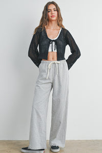 Ezra Knitted Long Sleeve Tie Front Cardigan