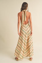 Load image into Gallery viewer, Jocelyn Halter Stripe Maxi Dress