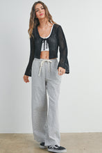Load image into Gallery viewer, Ezra Knitted Long Sleeve Tie Front Cardigan