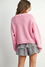 Load image into Gallery viewer, Strawberry Knit Cardigan - Pink