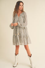 Load image into Gallery viewer, Raelynn Daisy Long Sleeve Flutter Dress