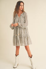 Load image into Gallery viewer, Raelynn Daisy Long Sleeve Flutter Dress