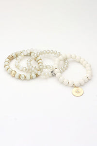 Ahni Stretch Wood Bead Bracelet Set