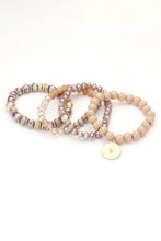 Load image into Gallery viewer, Ahni Stretch Wood Bead Bracelet Set