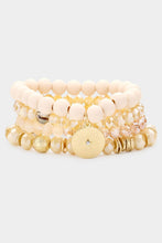 Load image into Gallery viewer, Ahni Stretch Wood Bead Bracelet Set