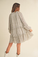 Load image into Gallery viewer, Raelynn Daisy Long Sleeve Flutter Dress