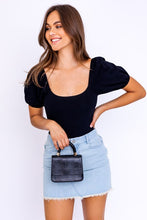 Load image into Gallery viewer, Balloon Elbow Sleeve Open Back Bodysuit
