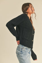 Load image into Gallery viewer, Lola Button Down Cardigan - Black