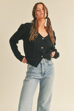Load image into Gallery viewer, Lola Button Down Cardigan - Black