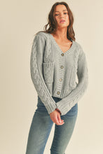 Load image into Gallery viewer, Lola Button Down Cardigan - Grey