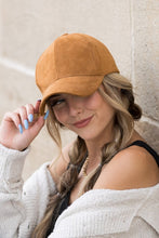 Load image into Gallery viewer, Suede Boyfriend Ball Cap Hat