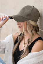 Load image into Gallery viewer, Suede Boyfriend Ball Cap Hat
