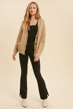 Load image into Gallery viewer, Desiree Tan Cable Knit Cardigan
