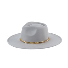 Load image into Gallery viewer, CHAIN BELT FEDORA HAT