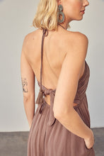 Load image into Gallery viewer, Halter Neck Back Tie Jumpsuit
