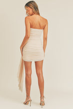 Load image into Gallery viewer, Elise Strapless Drape Mini Dress