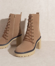 Load image into Gallery viewer, Oasis Society Jenna - Platform Military Boots
