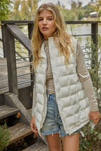 Load image into Gallery viewer, Brielle Cream Oversized Puffer Vest