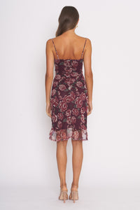 Vanessa Floral Wrap Mini Dress