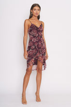 Load image into Gallery viewer, Vanessa Floral Wrap Mini Dress